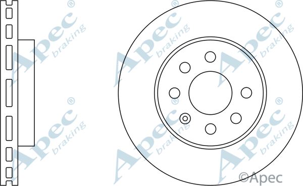 APEC BRAKING stabdžių diskas DSK818